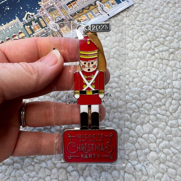 Mickey's Very Merry Christmas Party Toy Soldier Ornament and Map 2023 - Picture 2 of 8